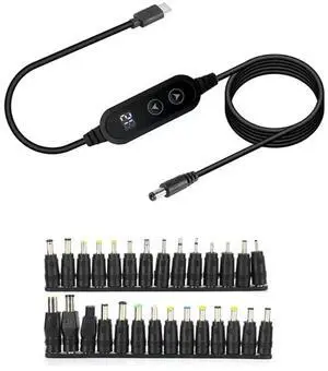 JAENFONG 100W Type C to Universal Notebook Adapter Connecter Dc Jack Usb C Laptop Charging Cable Cord Laptop Charger 28pcs Connector JAENFONG 100W Type C to Universal Notebook Adapter Connecter Dc Jack Usb C Laptop Charging Cable Cord Laptop Charger 28pcs Connector