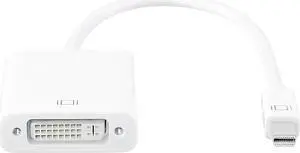 1080p Thunderbolt Mini DisplayPort to DVI-D Passive Converter - Mini DP to DVI Adapter - 1920x1200 - MDP to DVI - White