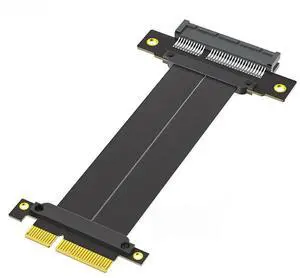 JAENFONG FOR PCI-E X4 to X4 Extension Cable PCI-E PCI Express 4.0 4X Riser Cable Extender Converter Adapter Support Capture Card SSD USB Card