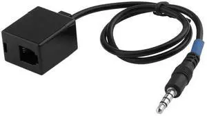 JAENFONG 3.5mm Male to RJ9 4P4C Female Adapter Converter Cable for Telephone