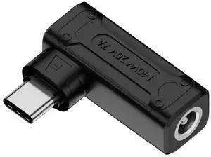 JAENFONG Adapter 140W 100W DC Jack 5.5x2.5mm Input to USB-C Type-C Angled 90 Degree Power Plug Charge Adapter for Laptop Phone