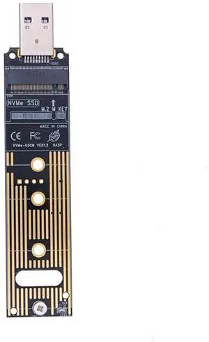 JAENFONG M.2 NVME USB 3.1 Adapter USB3.1 M.2 NVME To USB Card Reader M.2 NVME To USB-A 3.0 Internal Converter Card for PCI-E/M.2 Nvme SSD