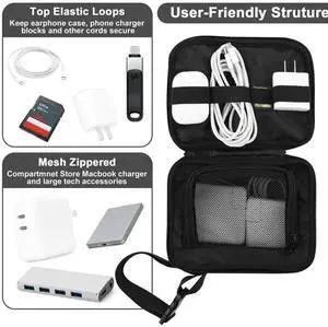 JAENFONG Multifunctional Travel Bag Cable Organizer Bag Gadget Carry Bag for Cables Power USB Flash Drive Charger Accessories