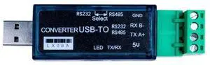 JAENFONG LX08A USB To 485,USB To RS232 485 Double Function Converter Two-Way Transparent Transmission 500M Serial Cable