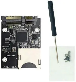 JAENFONG SD To SATA SSD Adapter with Enclosure Case Convertor Adapter Card for 2.5in SATA SSD Accessories