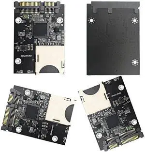 JAENFONG SD Memory Card To SATA SDD Card Adapter Converter with Enclosure Case SSD Adapter for 2.5in SATA SSD Accessories