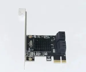 JAENFONG FOR 88SE9215 PCIE to 4Port SATA Card PCI-E Adapter PCI Express to SATA3.0 Expansion Card SATA III 6G for SSD HDD IPFS