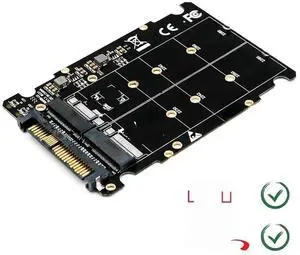 JAENFONG FOR M.2 SSD to U.2 Adapter 2 in 1 M.2 NVMe SATA-Bus NGFF SSD to PCI-e U.2 SFF-8639 PCIe M2 Adapter Converter for Desktop Computer PC