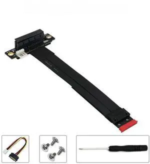JAENFONG FOR Extension Cable PCIE X4 to NVME Riser Card PCI Express 4X 3.0 to M.2 NVMe M Key 2230 2242 2260 2280 Extender 32G Riser Cable