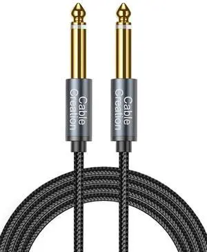 1/4 Instrument Guitar Cable (10FT/3M), Nylon Braid 6.35mm TS Straight Male to Male for Electric Guitar, Bass, Keyboard, Mixer, Amplifier, Amp, Speaker, Equalizer 1/4 Instrument Guitar Cable (10FT/3M), Nylon Braid 6.35mm TS Straight Male to Male for Electric Guitar, Bass, Keyboard, Mixer, Amplifier, Amp, Speaker, Equalizer