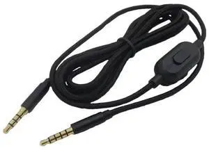 JAENFONG 2M Braided Audio Extension Cable for Astro A10/A40/A50 Headphones Metal Connector Headphone Extension Cord Durable Woven Wire for Clear Sound Transmission Compatible with Astro Gaming Headset