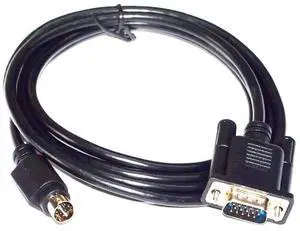 JAENFONG VGA 15-PIN MALE TO S TERMINAL MINI DIN 8-PIN VIDEO ADAPTER CABLE, VGA 15-PIN TO MD 8-PIN TV BOX TO COMPUTER GRAPHICS CARD CABLE 3M Length