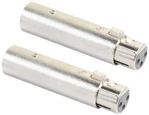 JAENFONG 2x XLR 3Pin Male to Female Phase Reversal Adapter Plug Socket Cable Connect