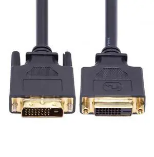 Cable DVI 24+1 Male to Female Extension Cable DVI-D Dual Link Digital Video for Monitor Graphics Card 50cm