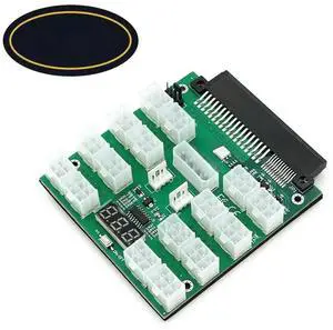 JAENFONG FOR Breakout Board ATX 16 Ports 6Pin Power Supply Module for 750W 1100W 2000W PSU Server GPU Graphics Card
