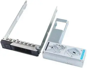 2.5 to 3.5 Hard Drive Adapter SSD, 3.5 Hard Drive Tray Caddy X7K8W 0X7K8W Y796F 0Y796F with 2.5 HDD Adapter Compatible for D.ell PowerEdge 16th/15th/14th Gen R660 R760 T560 R650 R750 T550 R640 R740