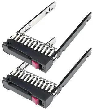 JAENFONG 2-Pack Hard Drive Tray Caddy 2.5 Hard Drive Bracket 500223-001 500223-002 SSD Caddy Compatible for HP G5 G6 G7 DL380 DL360 DL580 BL460c ML350 ML370 ML570