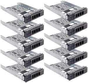 JAENFONG Hard Drive Tray Caddy 3.5" SAS SATA SSD Caddy F238F 0F238F SSD Bracket Compatible for D.ell PowerEdge 14th/13th/12th/11th Generation T340 T440 T640 R530 R730 R930 R520 R720 R720XD, 10 Pack