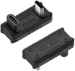 JAENFONG USB-C Male To USB-C Female Adapter 8K@60Hz USB C Male Female Adapter 180 Degree U-shaped for Rog Ally/NS Switch Console