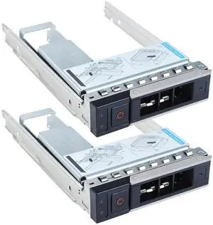 3.5" Hard Drive Tray Caddy with 2.5" Drive Adapter Compatible with D.ell PowerEdge Servers R540 R640 R740 R6415 R7415 R7425 R550 T550 R650 R750 R7515 R7525 T560 R660 R760 R6625 R7615 R7625, 2 Pack 3.5" Hard Drive Tray Caddy with 2.5" Drive Adapter Compatible with D.ell PowerEdge Servers R540 R640 R740 R6415 R7415 R7425 R550 T550 R650 R750 R7515 R7525 T560 R660 R760 R6625 R7615 R7625, 2 Pack