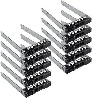 JAENFONGHard Drive Tray Caddy 2.5 SSD Caddy G176J 0G176J Hard Drive Bracket Compatible with D.ell PowerEdge 14/13/12th Generation T440 T640 R730 R730XD R630 T630 T430 R830 R930 R720 R820 R920, 10 Pack JAENFONGHard Drive Tray Caddy 2.5 SSD Caddy G176J 0G176J Hard Drive Bracket Compatible with D.ell PowerEdge 14/13/12th Generation T440 T640 R730 R730XD R630 T630 T430 R830 R930 R720 R820 R920, 10 Pack