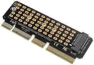 JAENFONG PCIe Riser Card SSD To PCIE4.0 M2 NVME Adapter Card M.2 M-Key MKEY M.2 To PCI-E4.0 Converter Full Speed X4 for 2230-2280 M.2 SSD