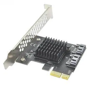 JAENFONG FOR PCI-E SATA 1X 4X 8X 16X PCI-E Cards PCI Express to SATA 3.0 2-Port SATA III 6Gbps Expansion Adapter Board with ASMedia 1061 chip