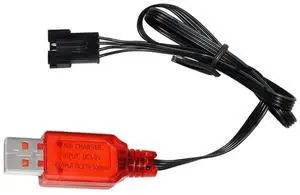 JAENFONG 1PC 7.4V SM-4P Plug USB Charger For DE36W DE65 HM202 EC08 EC16 RC Car Charger Cable