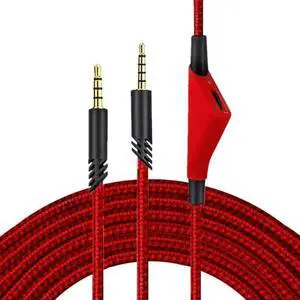 JAENFONG Replacement 3.5mm Jack Audio Cable for Astro A10 A40 A30 Headphones Cord with Mic Volume Control