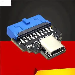 JAENFONG FOR 19pin to Type C Converter 19 Pin Internal Header to USB 3.1/3.2 Type C Adapter 10Gbps for PC Desktop Motherboard Connector Riser