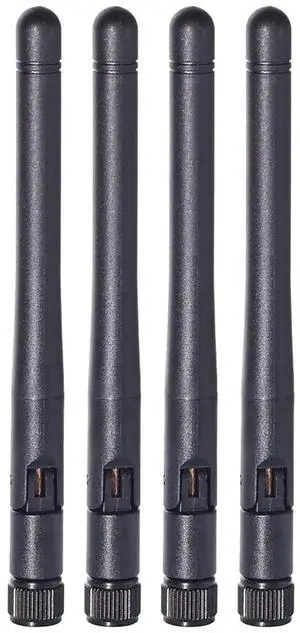 Dual Band WiFi Antenna 2.4GHz 5/5.8GHz 3dBi SMA Male Antenna(4-Pack)for Wireless Vedio Security IP Camera Recorder Surveillance Recorder Truck Trailer Rear View Backup Camera Reversing Monitor