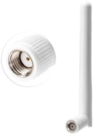 External WiFi Antenna RP-SMA 2.4GHz 5GHz 5.8GHz 3dBi Dual Band Wireless Antennas Replacement for WiFi Router Security IP Camera Access Point USB WiFi Adapter