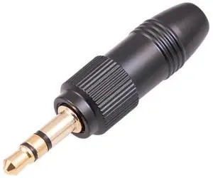 JAENFONG 3.5mm Plugs with M6 Internal Thread 3.5mm 1/8inch Solder DIY Audio Cable Connector Spare Plug for Lavalier Wireless Microphone