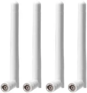External WiFi Antenna RP-SMA 2.4GHz 5GHz 5.8GHz 3dBi Dual Band Wireless Antennas Replacement (4-Pack) for WiFi Router Security IP Camera Access Point USB WiFi Adapter