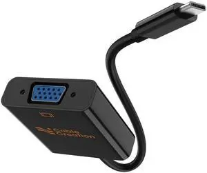 USB C to VGA Adapter for Old Mac Monitor, Type C to V G A 1080P@60Hz,USBC to VG A Convert Thunderbolt 3/4 to V GA for iPhone 15/16 Series, MacBook Pro/Air,iPad Pro, iMac, Surface Book