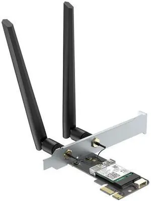 JAENFONG WiFi 6 PCIe Card for Desktop, Bluetooth 5.2, AX200NGW chip, Dual Band Wireless Adapter with MU-MIMO, OFDMA,Ultra-Low Latency, Supports Windows 11/10 (64bit)