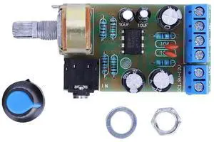 JAENFONG TDA2822M AUX Amplifier Board Module DC1.8-12V 2.0 Channel Stereo Audio Power Amplifier Board for Computer Speaker
