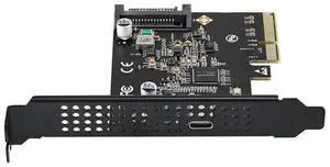 JAENFONG Expansion Card 3.2 Gen 2X2 PCI-E Gen 3 X4 20Gbps Asmedia ASM3242 Chipset With SATA 15 Pin Power JAENFONG Expansion Card 3.2 Gen 2X2 PCI-E Gen 3 X4 20Gbps Asmedia ASM3242 Chipset With SATA 15 Pin Power