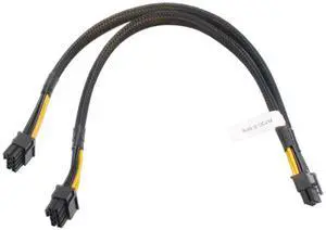 Power Cable 8pin to Dula 6+2pin Power Adapter Cable for D.ell PowerEdge R530 R720 R720XD R730 R730XD T620 T630 T640 and NVIDIA Tesla GPU J30DG, Cable Length 35cm
