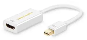 JAENFONG 4K Mini DisplayPort to HDMI Adapter Mini DP(Thunderbolt Port Compatible) to HDMI AV HDTV Male to Female Adaptor for Mac Book Imac, White Color