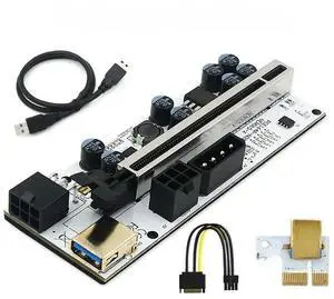 JAENFONG FOR PCIE Riser 010 USB 3.0 Cabo Riser For Video Card VER010-X Riser PCI Express X16 Extender Riser Card For