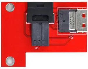 PCI-Express 4.0 Slimline SAS SFF-8654 to HD SFF-8643 PCBA Female Adapter with Bracket