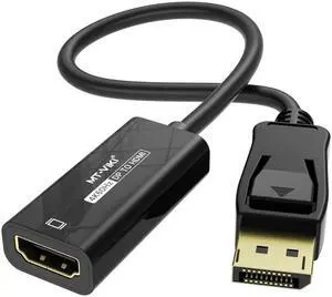 MT-VIKI 4K@60Hz DP to HDMI Adapter, Displayport 1.2 to HDMI 2.0 Adapter 2K@120Hz, DP Source to HDMI Monitor-Male to Female, Unidirectional