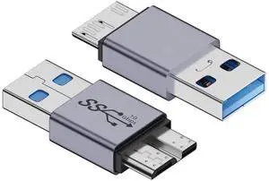 Adapter USB-C USB 3.1 Type A Male to Micro USB 3.0 Male Data Adapter 10Gbps Data Power for Laptop SSD Disk