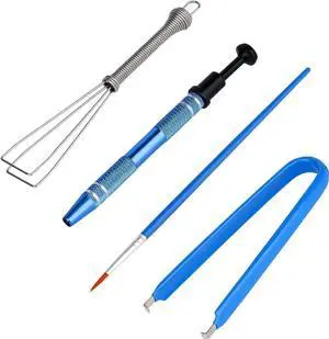 Mechanical Keyboard Switch Puller Set, Keycap Remover Kit Keyboard Cleaner Tool Including Keycap Puller, Switch Clamp, Stem Holder, Lube Pen-Easy to Pull (Blue)