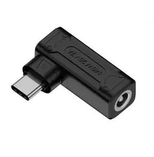 Adapter 140W 100W DC Jack 5.5x2.1mm Input to USB-C Type-C Angled 90 Degree Power Plug Charge Adapter for Laptop Phone