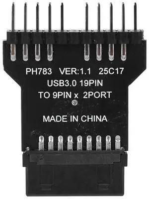 JAENFONG USB 3.0 19PIN To USB 2.0 9PIN Header Splitter Adapter Wear Resist Front Panel Socket Adapter Card Interface Expansion Card
