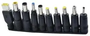 JAENFONG Universal 10Pcs DC 5.5x2.1mm Connectors Plug Kit Laptop Notebook Input DC Plug Set DC Power Adapter Connector Female Adapter