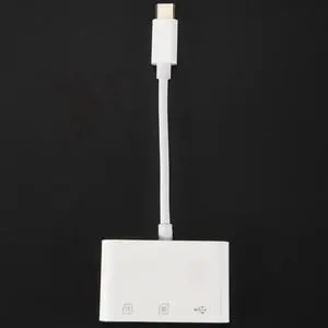 JAENFONG 3 In 1 Type C To USB SD TF Memory Card Reader OTG HUB USB C Micro-SD Card Reader Adapter For Pro