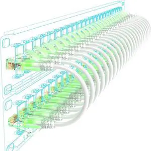 Cat6a Patch Cables Slim 1ft (24 Pack), Flexible Cat6 Ethernet Patch Cable 10G 550MHZ, 28AWG Pure Copper Cat6 Patch Cable for Network Cabinet, Cat 6 Patch Cable White Cat6a Patch Cables Slim 1ft (24 Pack), Flexible Cat6 Ethernet Patch Cable 10G 550MHZ, 28AWG Pure Copper Cat6 Patch Cable for Network Cabinet, Cat 6 Patch Cable White